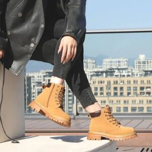 (S-3675)  Jabasic Women's Combat Boots Sz 8